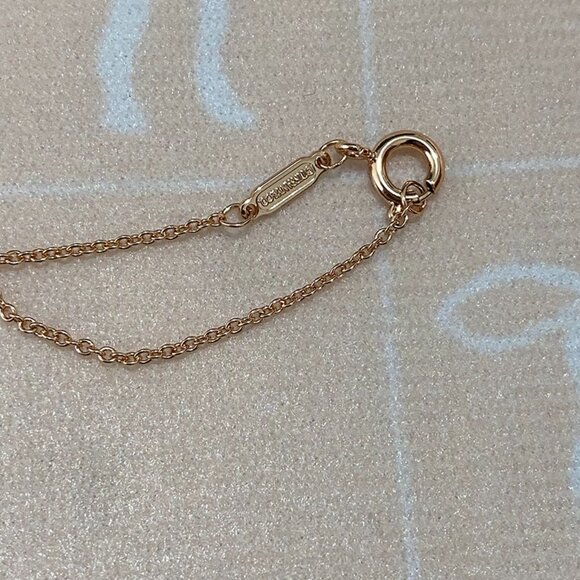 Tiffany & Co. Classic 18k Double-Band Necklace With Full Diamonds - Picture 5 of 6